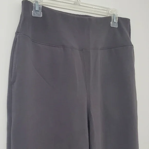 Lunya Pima Cotton Good In Bed  Wide Straight Leg Lounge Pants Taupe Brown Medium - Picture 6 of 12